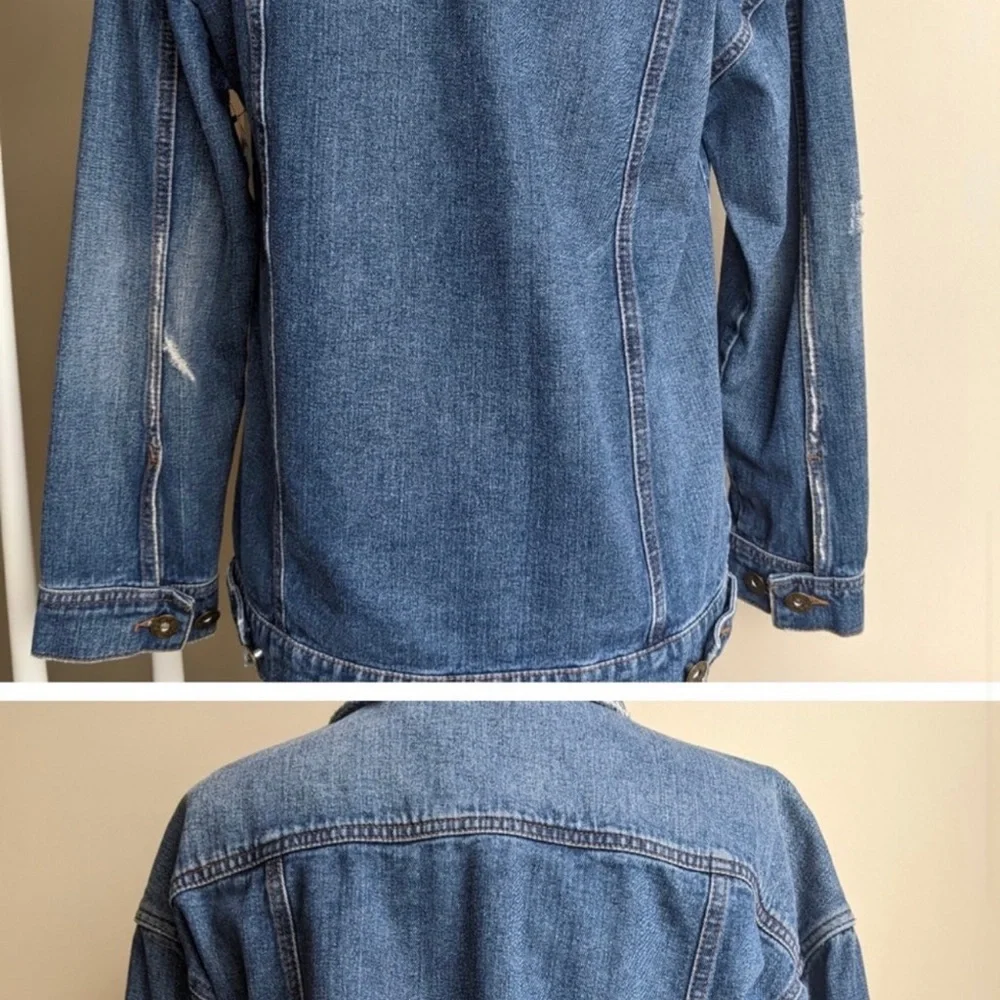 Free People Women's Jolene
Denim Trucker Jacket in Deep
Sea Size XS. - Picture 5 of 7